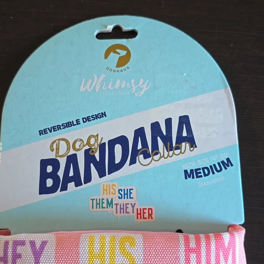 Whimsy Medium‎ Size Dog Bandana Collar